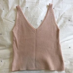 Brandy Melville blush knit tank